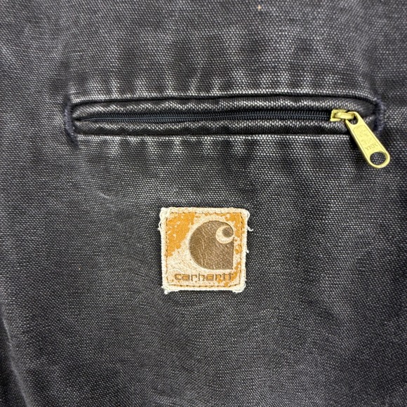 Carhartt Detroit Jacket Blanket Lined Mens 2XL J43 ONX Onyx Black - Picture 10 of 16